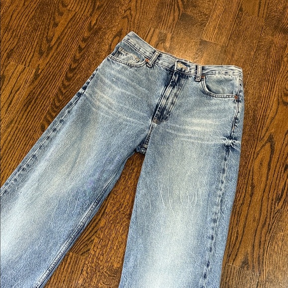 Zara Blue Flare & Wide Leg Jeans - Picture 9 of 11